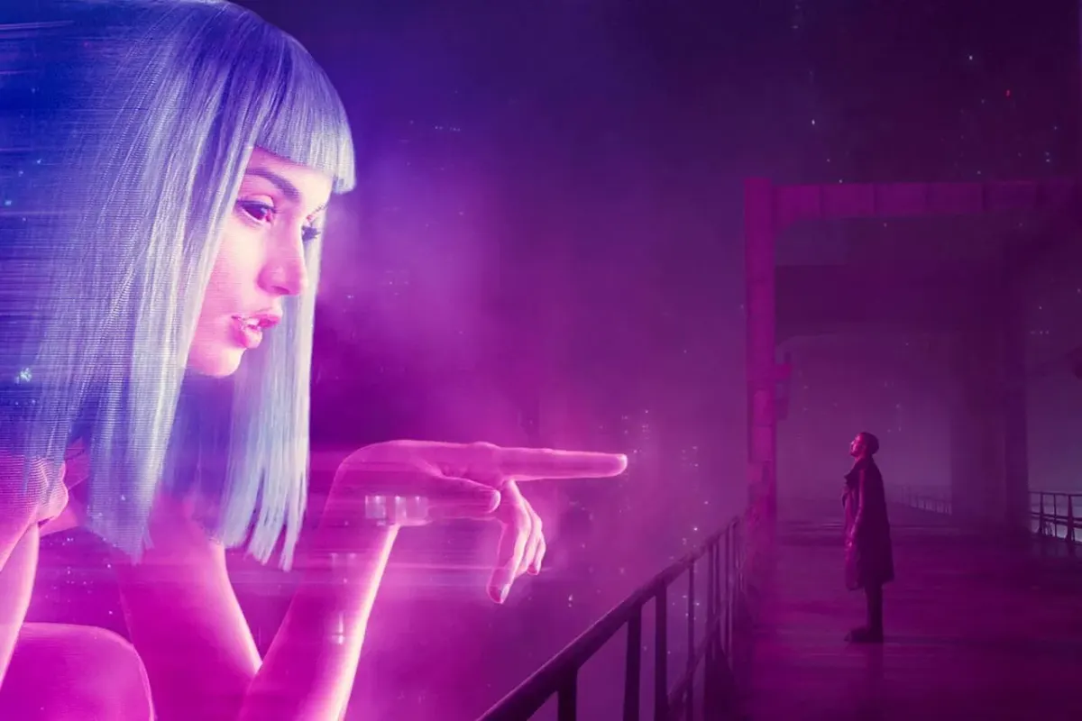 Neon-lit figure pointing toward a distant person, representing early startup roles on a founder agreement lawyer page.